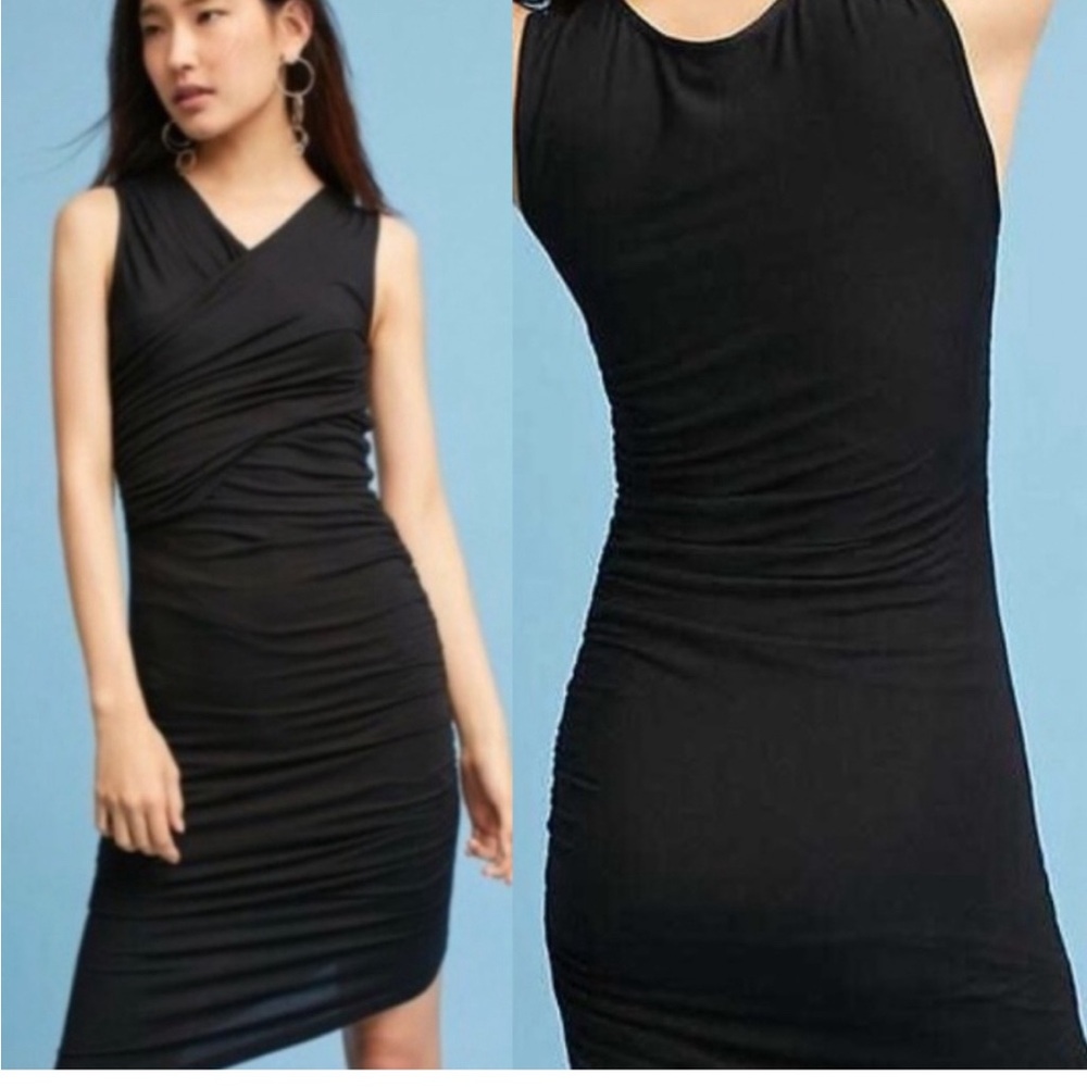 Anthropologie Moulinette Soeurs Arden Knit Asymmetrical Dress